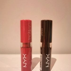 NYX butter lipsticks in Sweet tart and Moonlit night bundle duo set